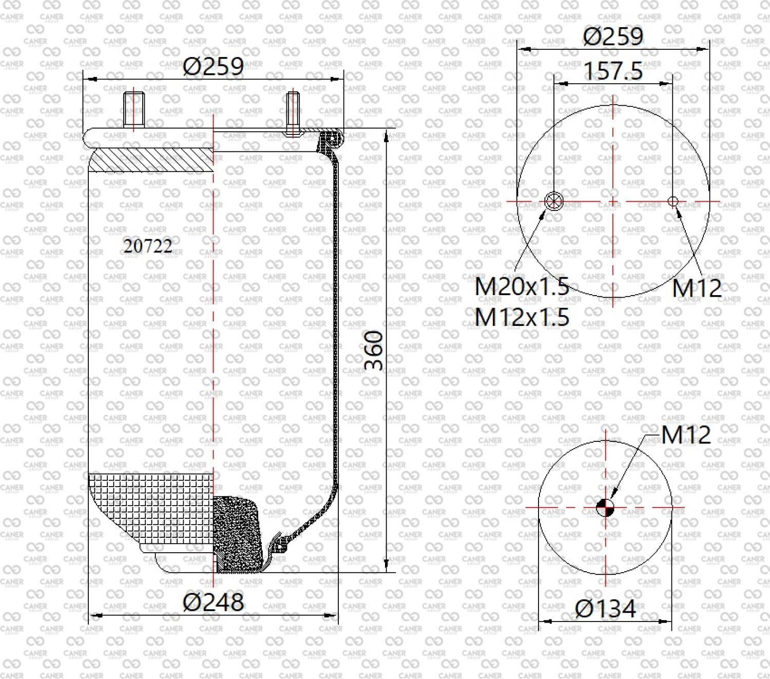 20722 P US; BMC PROF. 832 ÇEKİCİ KÖRÜK
